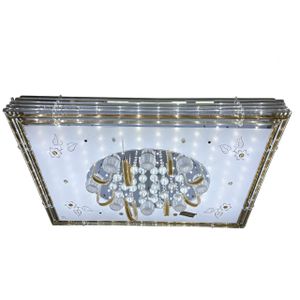 Others Rectangular crystal flush-mount ceiling light for the living room (95cm x 75cm)