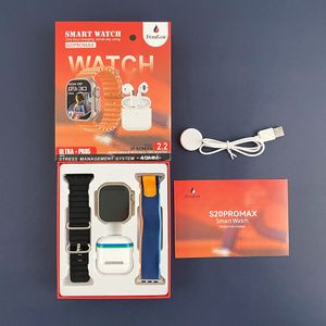 2 In 1 Touch Screen Sport Smart Watches With Headphones - Black