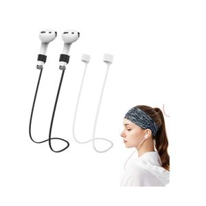 ShebSheb Magnetic Anti-Lost Straps for Pods pro,Compatible with  Colorful Soft Silicone Sports Lanyard, Neck Rope Cord