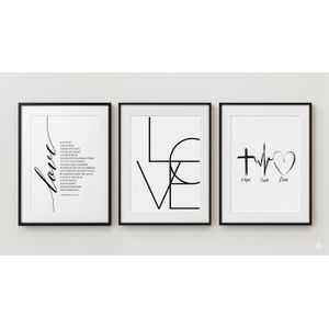 Other 3pcs 30.48 x 40.64cm Set Interior Decor Minimalist Fiber Frame