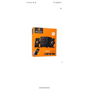 Kisonli Dynamic Speakers C80 USB 2.1 Multimedia Speaker System - 11W Output with Remote Control