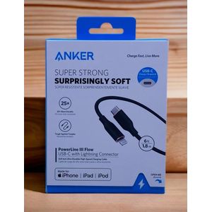 Anker POWERLINE III FLOW USB-C TO LIGHTNING CABLE 6ft