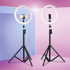 Makeup Selfie Light /Ring Light Bulb With Bluetooth Tripod Stand Black