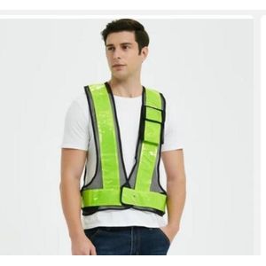 High Visibility Reflective Safety Vest - Elastic Harness - Adjustable