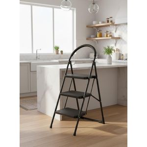 3 Layer Iron Ladder for Home, Kitchen, Garden (L26 x W18.11 x H42.91)inch
