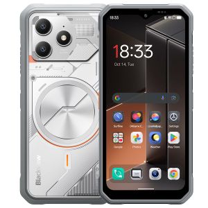Blackview FORT 100 Rugged Waterproof Smartphone - 6.56" - 8GB RAM + 128GB ROM - 16MP Rear / 13MP Front - 5000 mAh - Android 16 - NFC - Lunar White