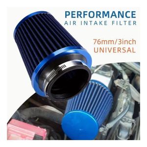 High-Flow Car Air Filter, 3-Inch, Cold Air Intake, Universal Filters