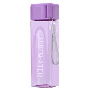 Reusable Water Bottle with Strap Leakproof Portable 500ML- Multicolor 