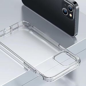 Shockproof Transparent Clear Phone Case for iPhone 11/11 Pro Max/12/ 13/13 Pro/14/14 Pro - Clear