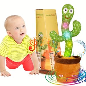 1pc Dancing Toys Singing Glowing Dancing Repeat What You Say Funny Tricky Toys Cactus Color Box Packaging Home Decoration Ornament Halloween/Christmas/New Year/Birthday Gift 