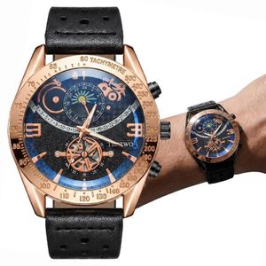 Men's Casual Watch Leather Strap Business Wrist Watches