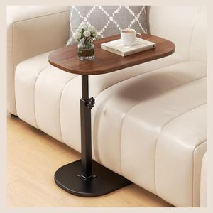 Portable adjustable folding small table, suitable for computer, coffee, bedside