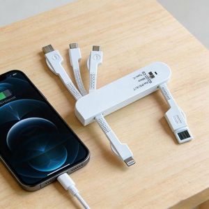 GALUIN 2 PCS Sabre data cable 3 in 1 foldable charging cable multi-function charging cable - Multicolored
