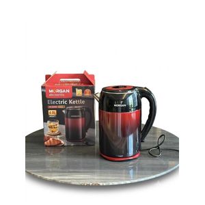 Morgan 4.0L Electric Kettle MC-2508B – 1600W Fast Boil - Black/Red