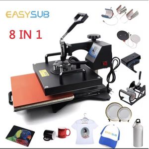 8 in 1 Digital Heat Press Machine Multicolor 