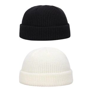 Classic Knitted Beanie Skullcap Unisex Cuffed Winter Set Hat Casual Streetwear Cap