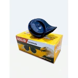 Solid 12V Universal Electric Disc Horn for Cars & Motorcycles - Pair