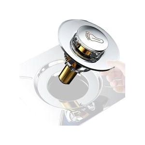 Bathroom odor-proof floor drain, foot-operated shower floor drain