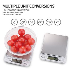 Yaticrab Stainless Steel Digital Kitchen Scale – 3kg Capacity, 0.1g High Precision for Cooking & Baking