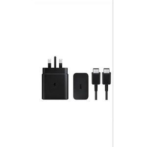 45W Super Fast Travel Adapter (Type-C) – With 5A USB-C to USB-C Cable - Black