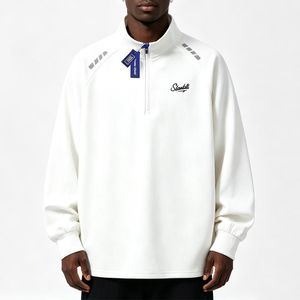 VEOUNDK Men's Quick Dry Long Sleeve Shirt, Breathable Stretch Sports Top - White