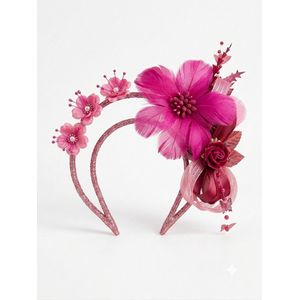 Elegant Ruby Fascinator