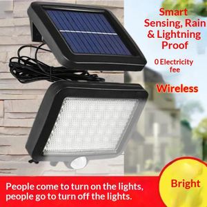 Solar lights Outdoor LED SMDLamp, Large Split-Design 100COB Single-Battery  Remote-Controlled Light