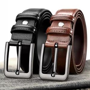 KnMn 2 Pack Men's Belt Brown and Black 120cm