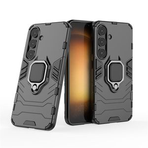 Baseus Shockproof Phone Case, Compatible With Galaxy A16 Phone, With Magnetic Stand Ring (Type 3)- Black 