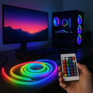 Neon RGB LED String 360° Tube Digital 5m USB 5V IP65