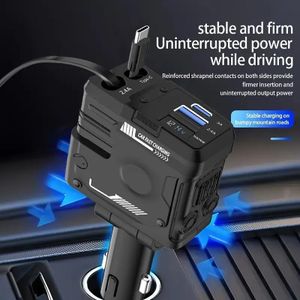 Digital display multi-port flash charging car charger 1-2-0W