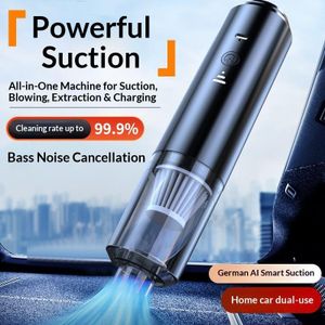 Dou-color 4500Pa Handheld Car Vacuum Cleaner 4-in-1 Suction & Blower Wireless Rechargeable for Home & Car