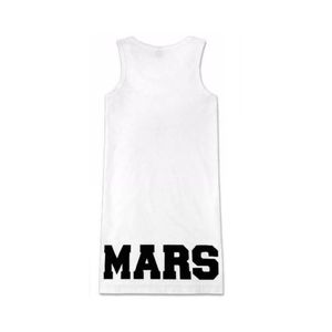 Men's Letter Fit Casual Long Tank Top T-Shirt