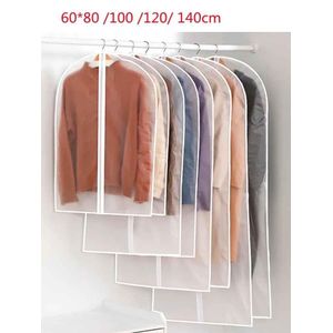 Clothes dust cover transparent thickened washable dust bag cover Coat Suit cover hanging clothes bag 60x80CM