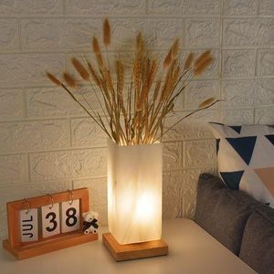 Nordic Decorative Vase Table Lamp, Flower Arrangement Not Included - Continuously Dimmable