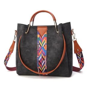 Boho-Ethnic Geometric Accent 4-in-1 PU Leather Handbag Set