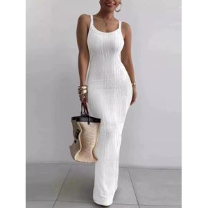 Summer Long Dresses for Women Spaghetti Strap Bodycon