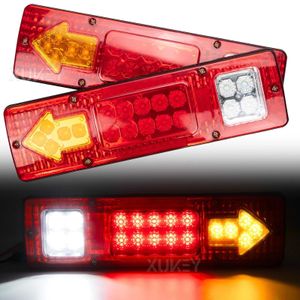 2pcs 12V Arrow-shaped Car Tail Lights, 19-LED Motorcycle Tail Lights