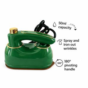 Folding Steam Iron Portable Mini Travel Iron – 50ml Water Tank, 180° Rotating Handle, Fast Heating Handheld Clothes Iron with Spray Function – Compact Wrinkle Remover for Home & Travel