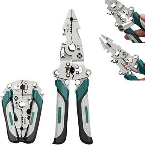 12 in 1 Foldable Wire Stripper Tool, Multifunctional Professional Wire Stripper, Fast Cutting Stripping Shearing, Twisting