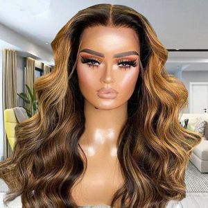 Highlight Wig Human Hair Front Honey Blonde Hd Frontal Wigs For Black Women Full Human Hair Wig