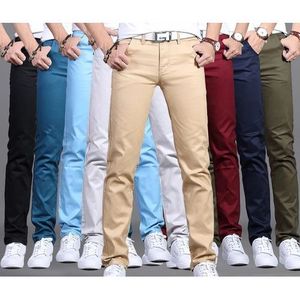 8-Piece Slim Fit Chino Trousers - Multicolour