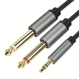 3m 3.5mm to dual 6.5mm audio cable, 1 to 2 audio cable, high-fidelity audio cable.