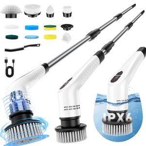 Electric Cleaning Brush Cordless Electric Scrubber Dryer 12 Spare Parts for Cleaning