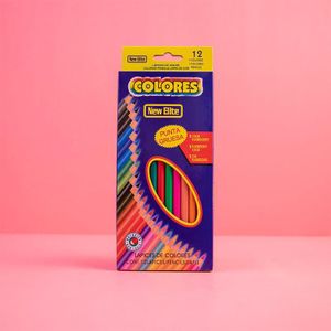 12-Color Oil-Based Colored Pencils Set: Student/Kids Art Drawing Pencils (Thick Tip)