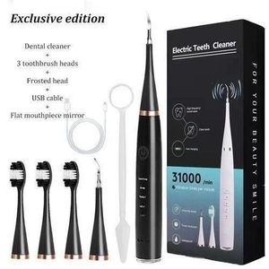 Rechargeable Electric Toothbrush Set - Black