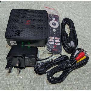 Airtel Android TV Box with an In-built router and inbuilt battery - black 