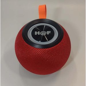 Portable 10W Super Bass Loud Bluetooth Speaker with RGB Light-Red