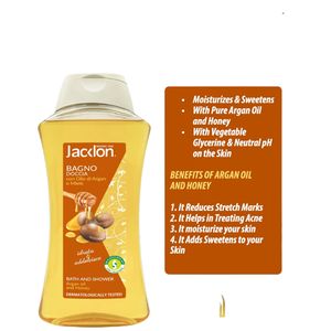Argan Oil & Honey Bathing Shower Gel  - 750 ML(Jacklon)