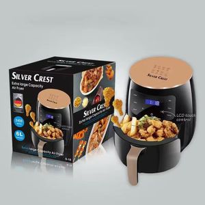 SILVER CREST 6L Digital Air fryer- Black/Gold